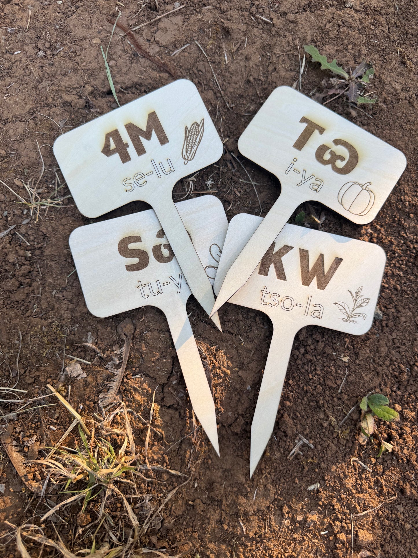 Three Sisters Garden Markers Pack