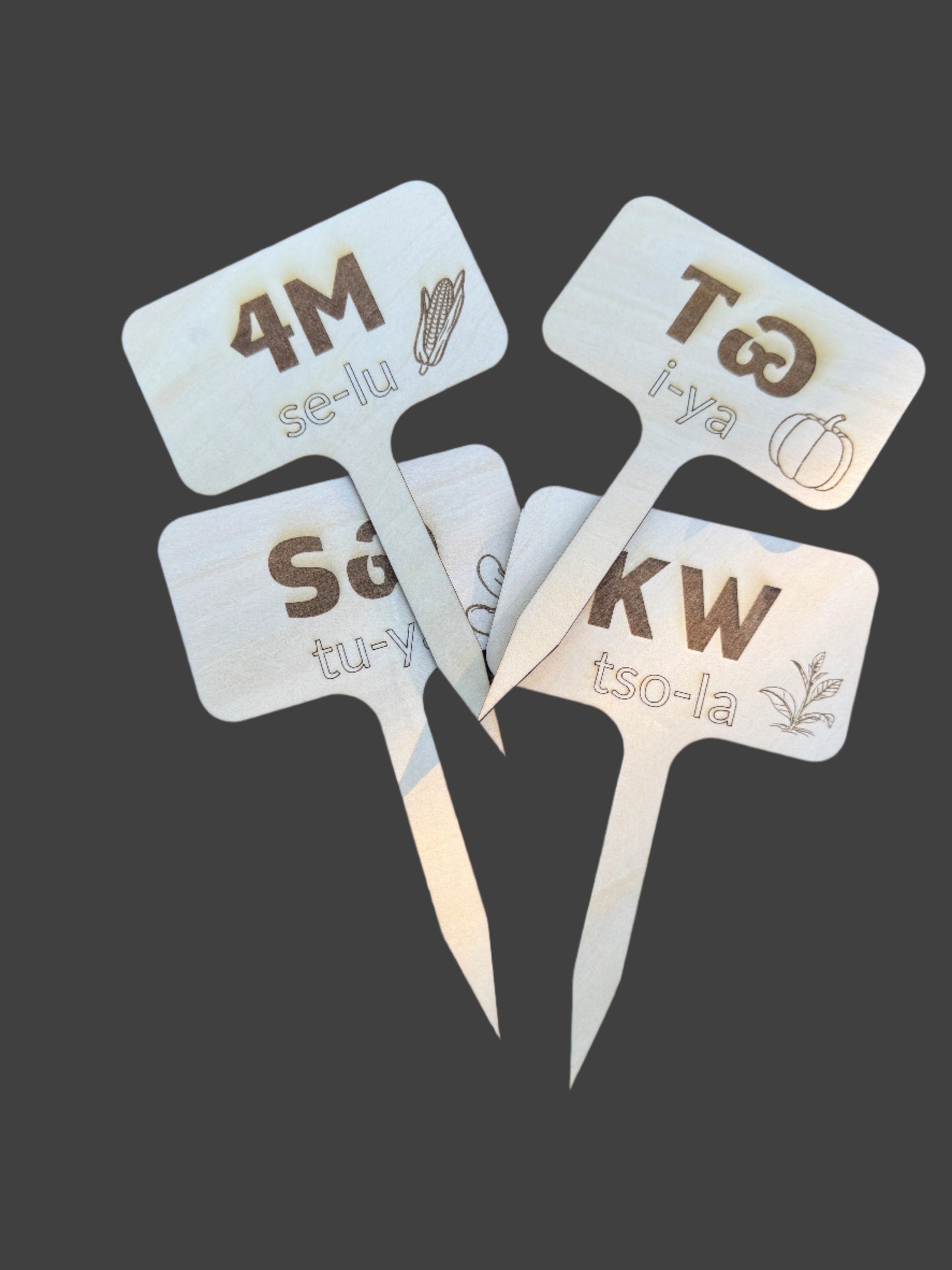 Three Sisters Garden Markers Pack