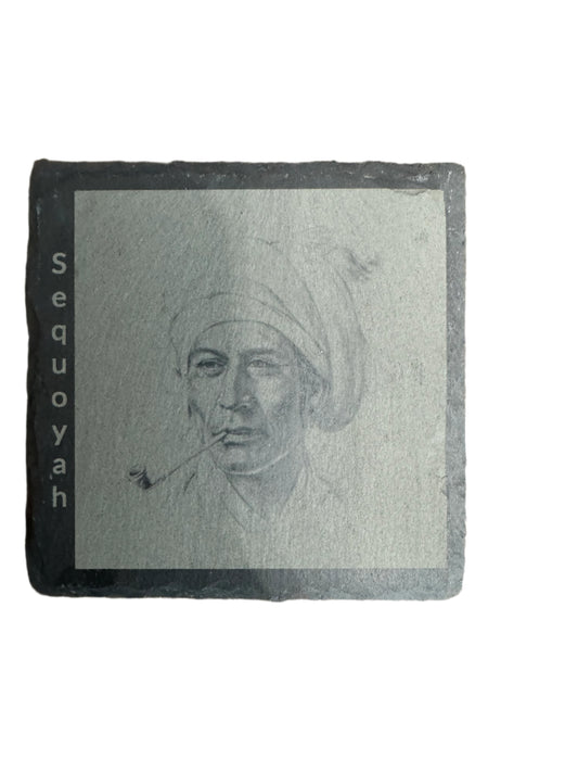 Iconic Cherokee Figure Coasters - Sequoyah